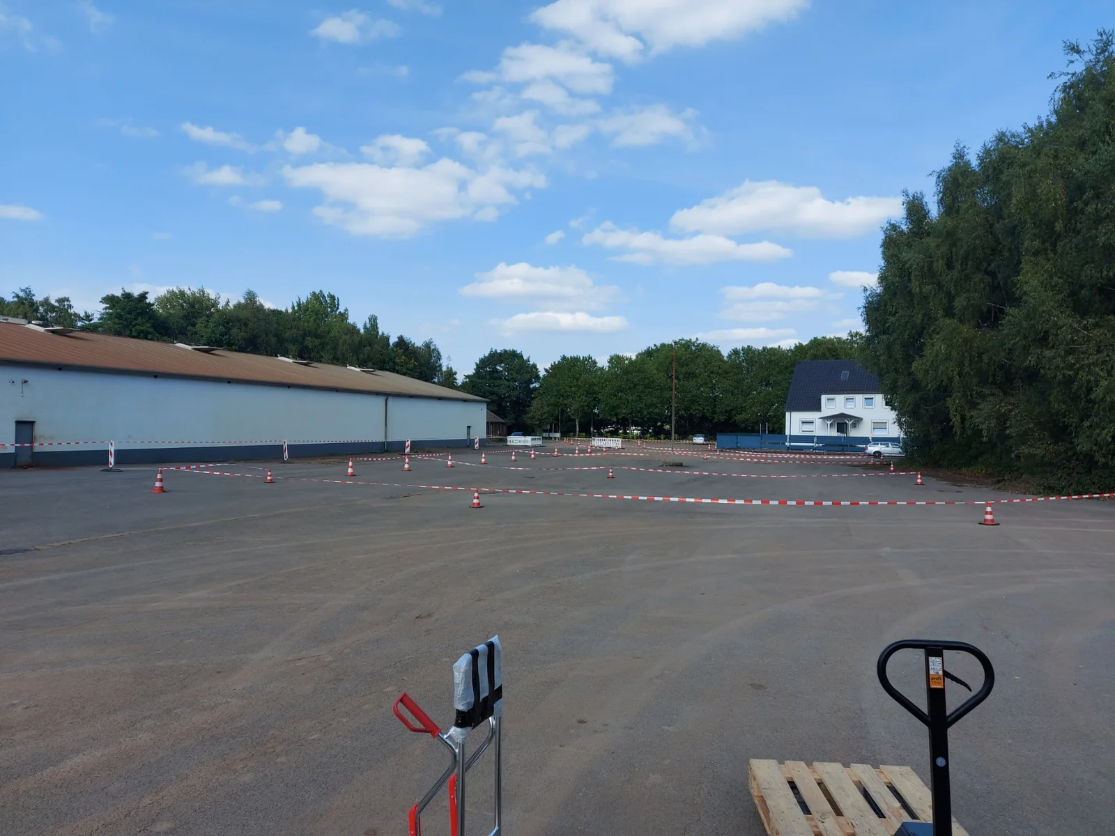 Verkehrssicherung einer Großfläche